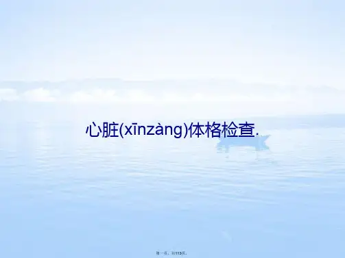 心脏体格检查.