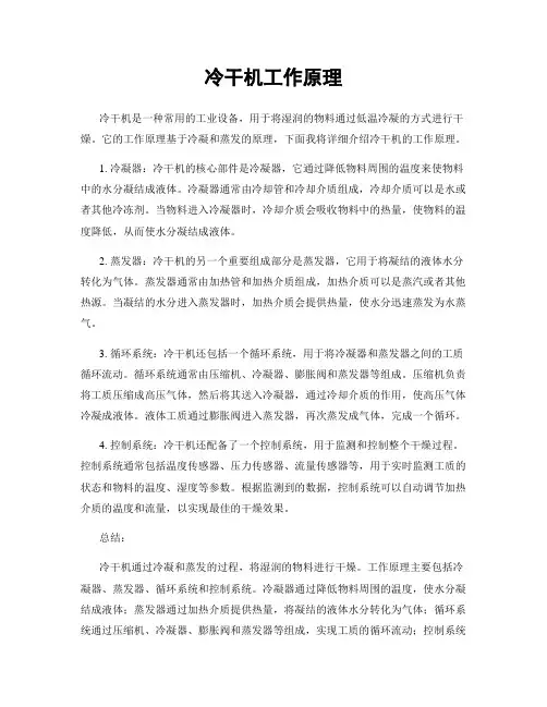 冷干机工作原理