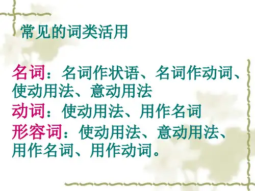词类活用PPT课件