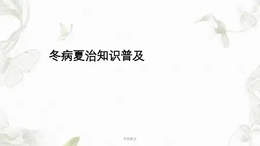 冬病夏治ppt课件