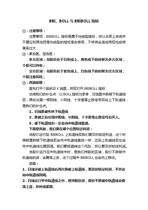 BBI、BOLL与BBIBOLL指标