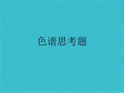 色谱思考题(共10张PPT)