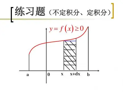 不定积分和定积分习题