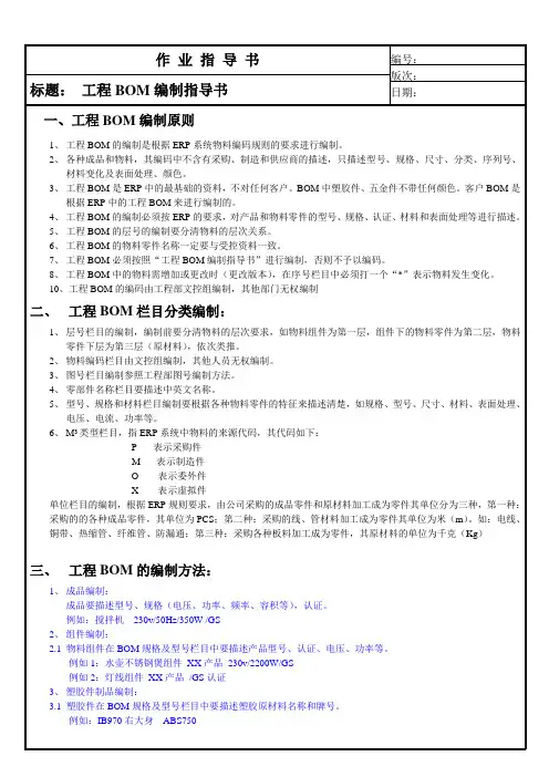 工程BOM编制指引 (2)