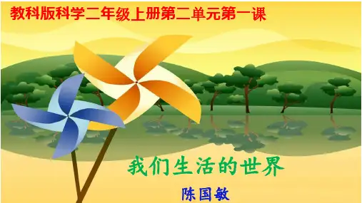 二年级上册科学课件-《1-我们生活的世界》教科版共16张PPT
