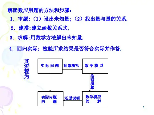 一次函数、二次函数、幂函数模型的应用实例