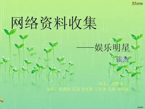 政治活动介绍张杰的ppt
