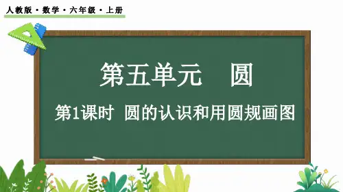 人教版小学数学六年级上册 第五单元 圆的认识和用圆规画图