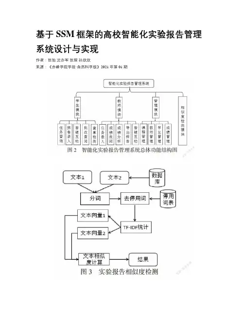 基于SSM框架的高校智能化实验报告管理系统设计与实现