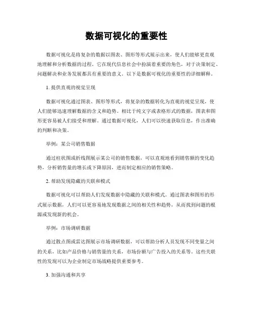 数据可视化的重要性
