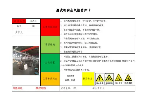 13.清洗机安全风险告知卡