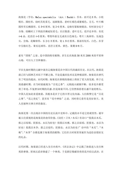 海棠文化