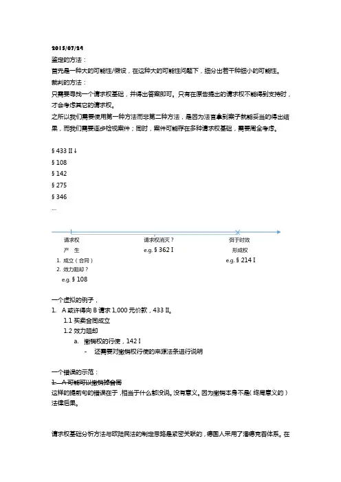 德国民法二笔记