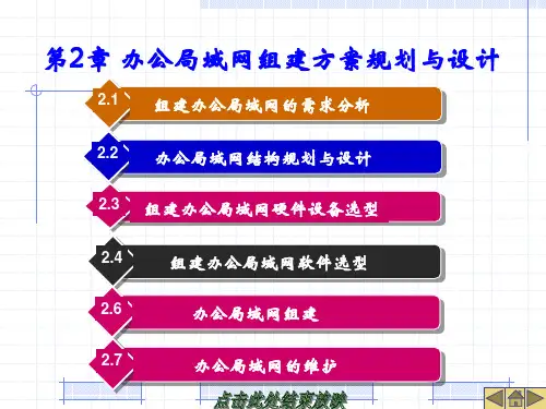 办公局域网组建方案规划与设计