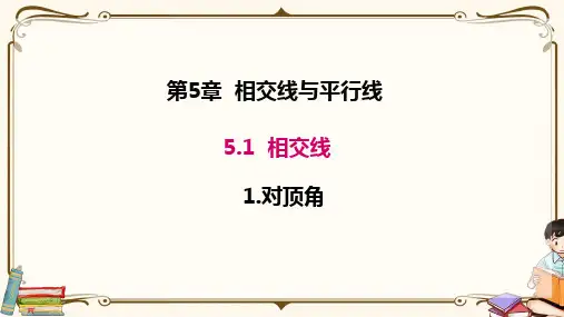华师大版七年级上册数学 5.1.1 对顶角 教学课件