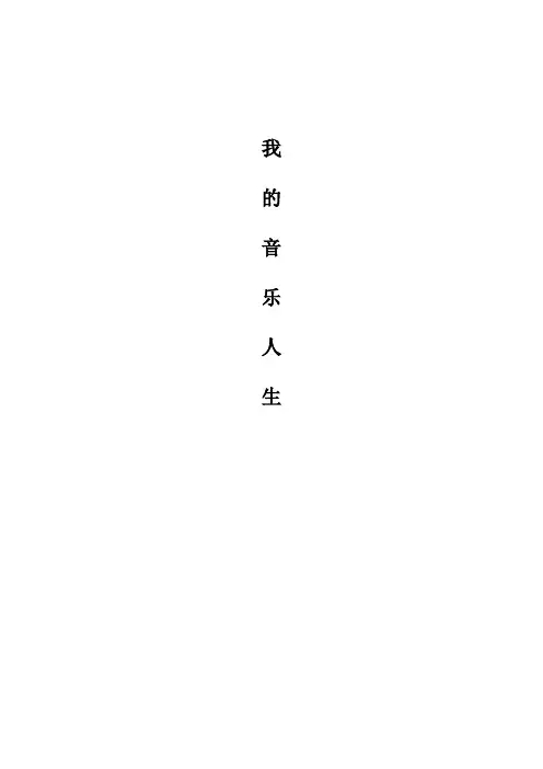 我的音乐人生