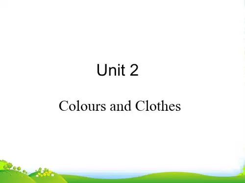 冀教版七年级英语上册课件：Lesson 11 Clothes around the World