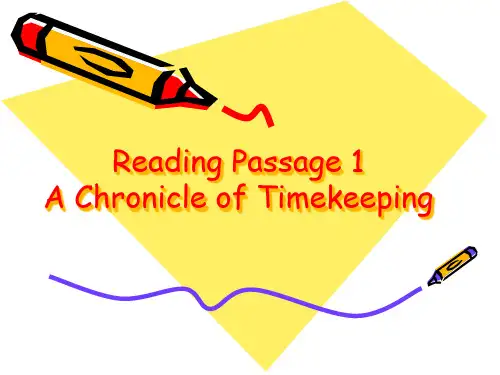 雅思真题剑八Test1reading1achronicleoftimeke