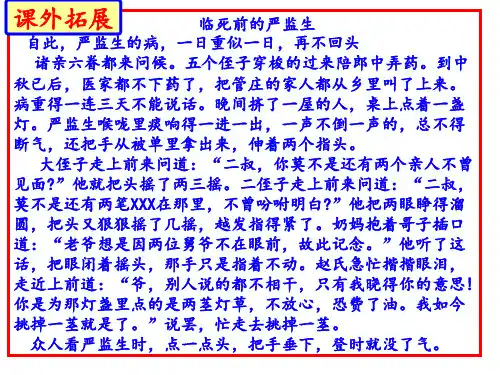部编版九年级语文上册第23课《范进中举》课件)