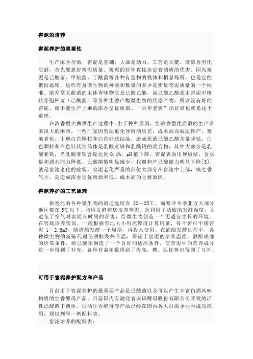 窖泥的培养