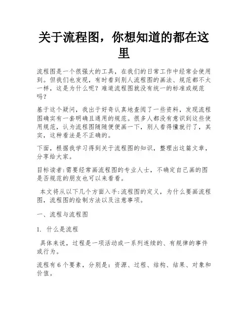 关于流程图,你想知道的都在这里 