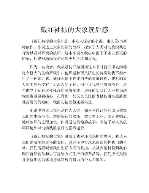 戴红袖标的大象读后感