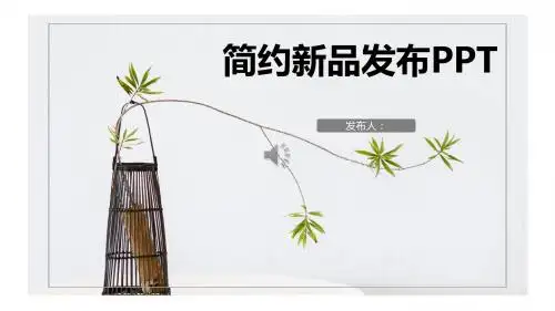 简约新品发布小清新通用PPT模板