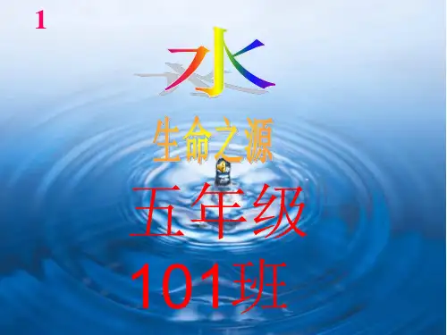 101班防溺水安全教育PPT课件
