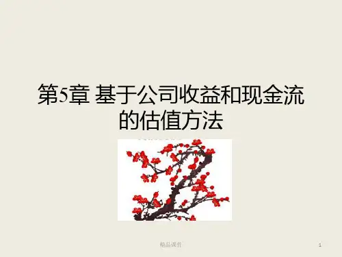 证券投资学公司价值分析PPT课件