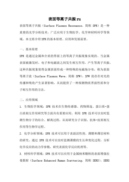 表面等离子共振ru