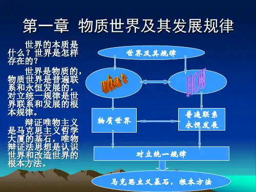 物质世界及其发展规律