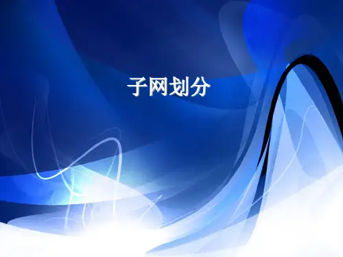 子网掩码及子网的划分
