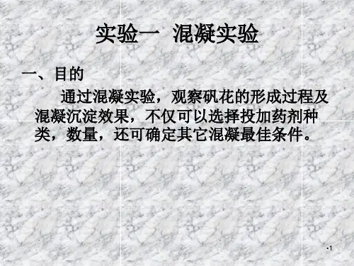 水污染控制工程实验-文档资料