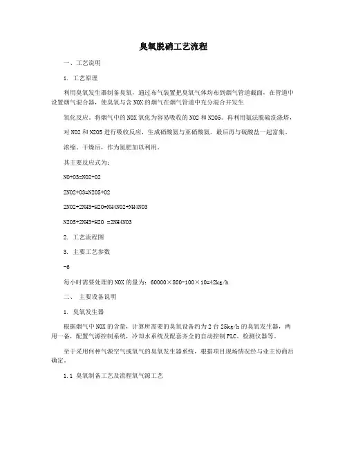 臭氧脱硝工艺流程
