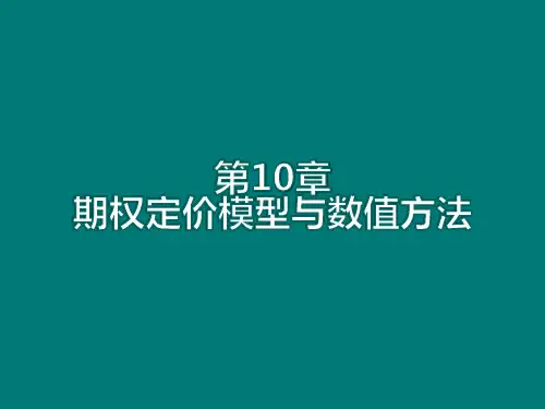 期权定价模型与数值方法