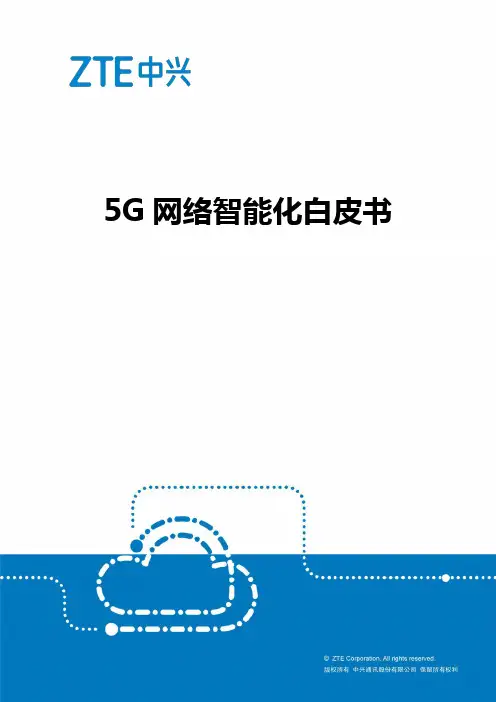 5G网络智能化白皮书(中兴通讯)