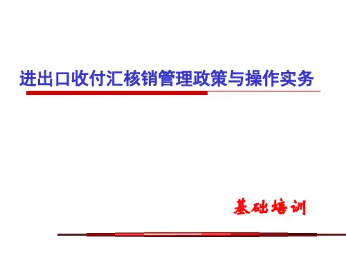 进出口收付汇核销