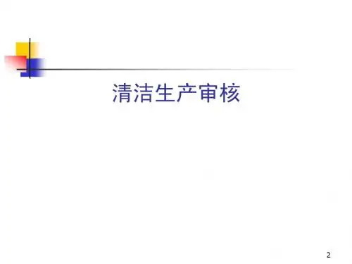 清洁生产审核
