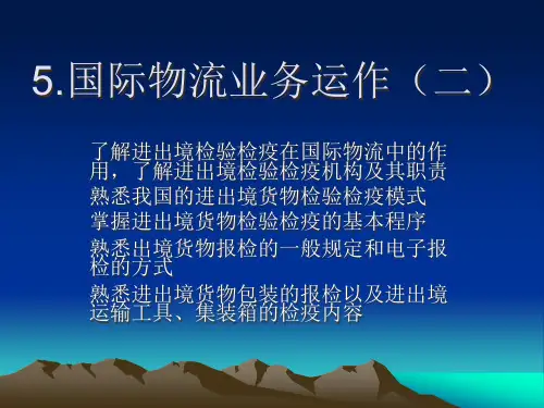 第五章_国际物流业务运作(二)