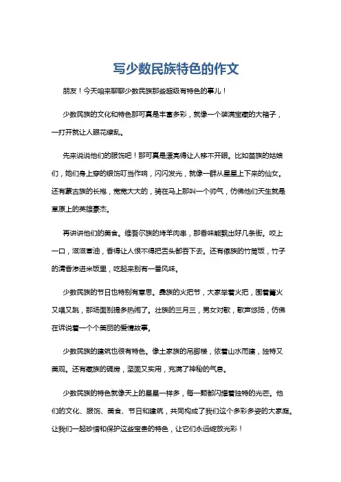 写少数民族特色的作文