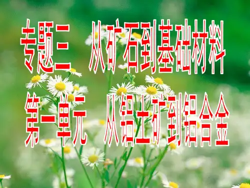 《铝及其化合物》课件(新人教版1)