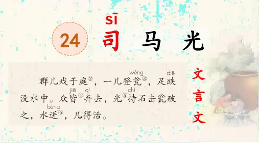 24《司马光》(课件)-2024-2025学年语文三年级上册统编版
