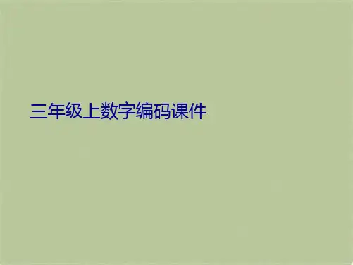 三年级上数字编码课件(共8张PPT)