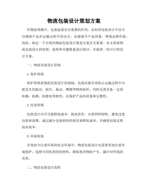 物流包装设计策划方案