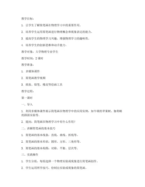 简笔画教案大学物理