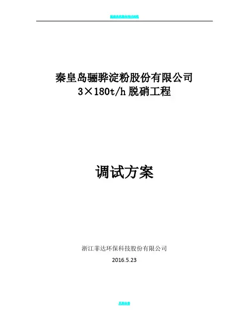 脱硝调试方案