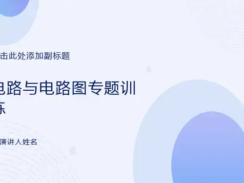 初三物理电路图专题训练