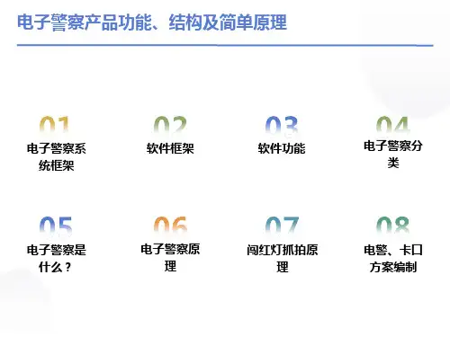 电子警察产品功能、结构及抓拍原理