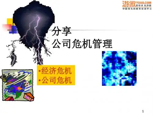 公司危机管理培训课件