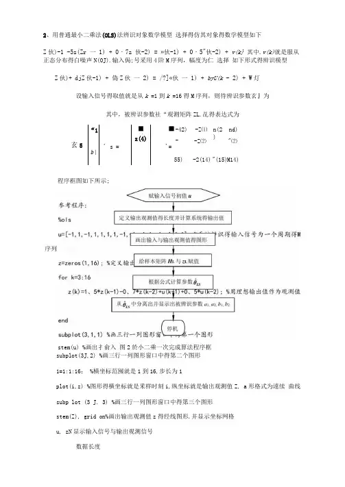 系统辨识试验
